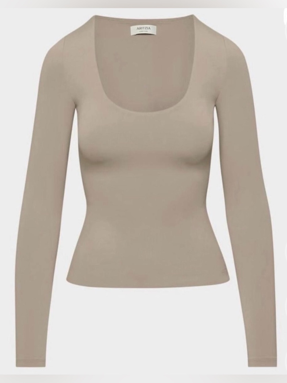 ARITZIA ORIGINAL CONTOUR SCOOPNECK LONGSLEEVE